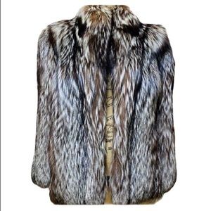 Genuine Indigo Fox Fur Coat